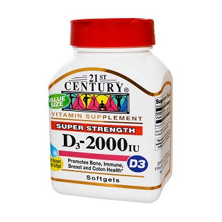 21st century health care 维生素d3-2000iu(250粒)