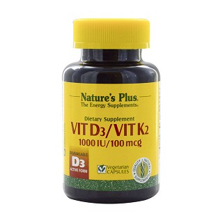 nature's plus vit d3/vit k2 1000 iu/100 mcg(natures)